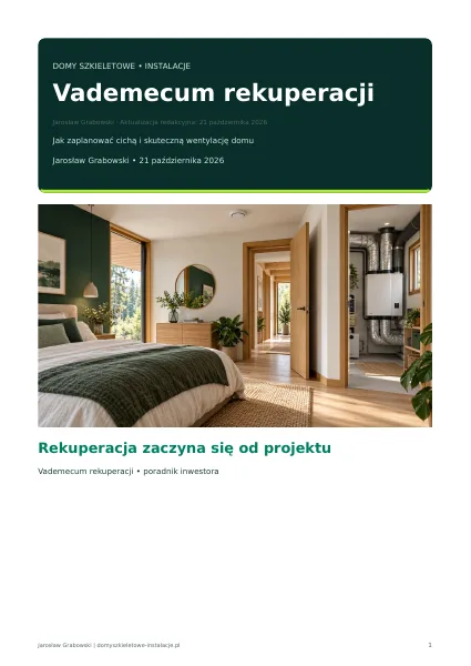 Okładka: Vademecum rekuperacji