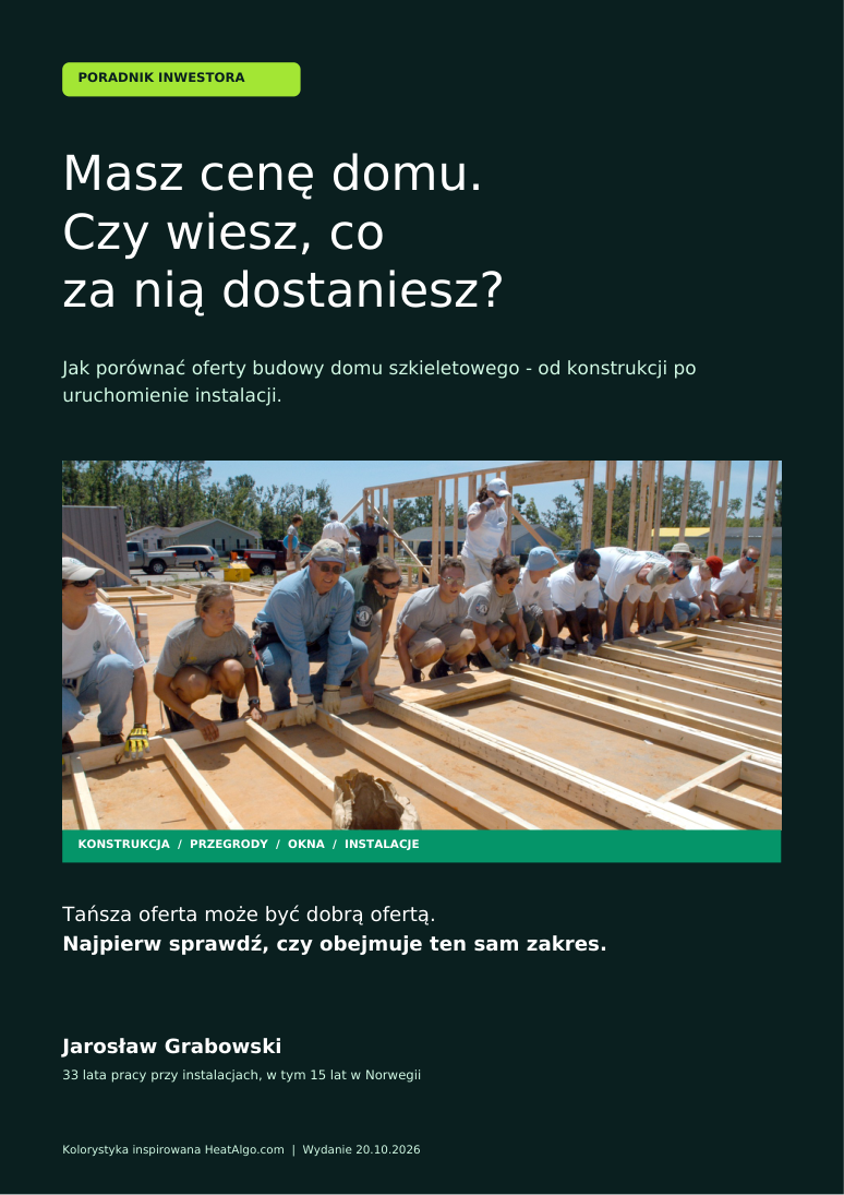 Okładka poradnika: Masz cenę domu. Czy wiesz, co za nią dostaniesz?